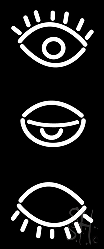 Eye Eye Eye LED Neon Sign