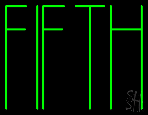 Fifth LED Neon Sign