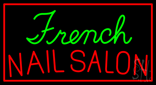 French Nail Salon LED Neon Sign