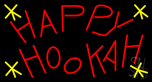 Happy Hookah LED Neon Sign