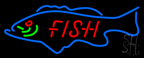 Big Fish LED Neon Sign