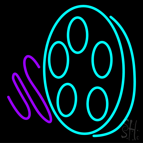 Movie Reel Icon LED Neon Sign