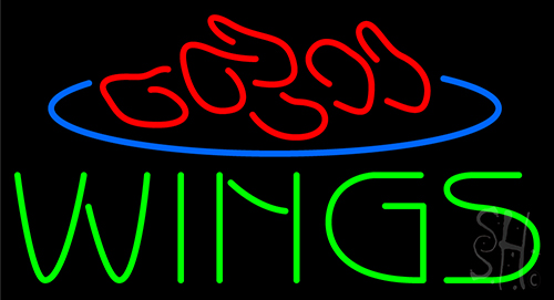 Wings Food LED Neon Sign