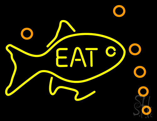 Eat Fish LED Neon Sign
