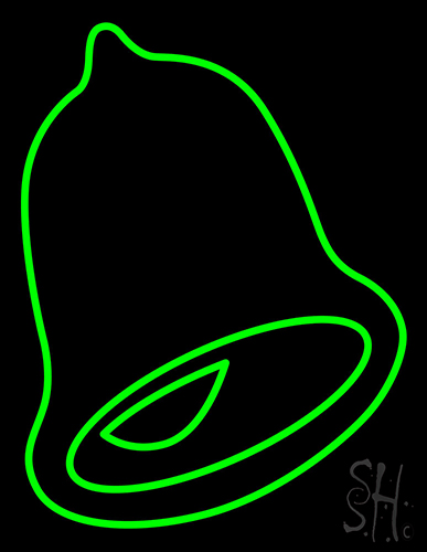 Green Bell Logo LED Neon Sign