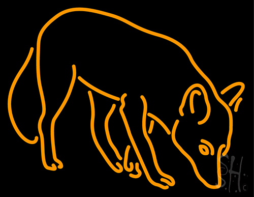 Orange Fox LED Neon Sign