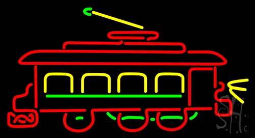 Trolley Car LED Neon Sign