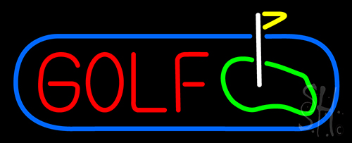 Golf With GLED Neon Sign
