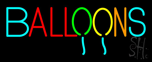 Balloons LED Neon Sign