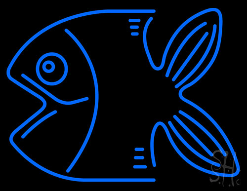 Blue Fish LED Neon Sign