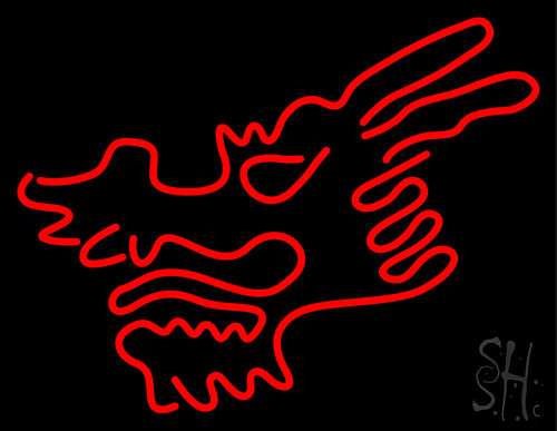 Dragonhead LED Neon Sign