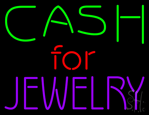 Cash For Jewelry LED Neon Sign