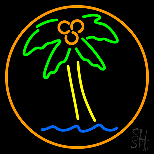 Coconut Palm Tree LED Neon Sign