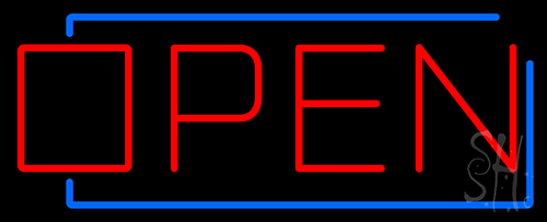 Open Border LED Neon Sign