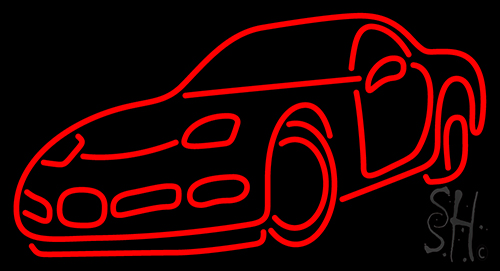Red Racing Car LED Neon Sign