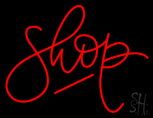 Shop Logo LED Neon Sign