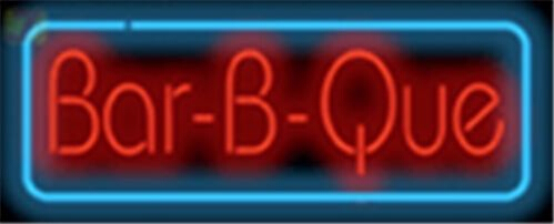 Bar B Que Bbq Barbeque LED Neon Sign